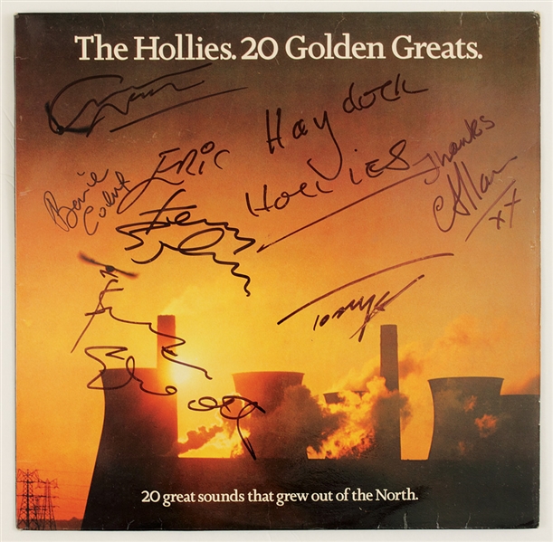 The Hollies Signed "20 Golden Greats" Album