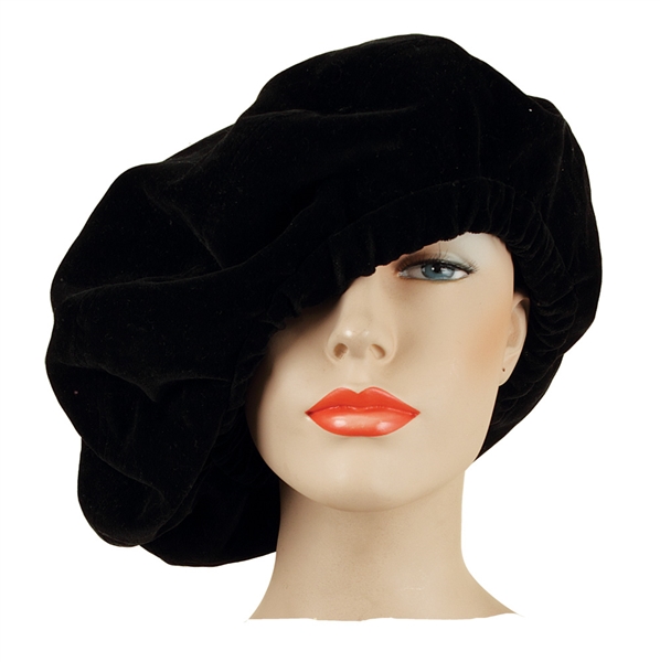 Stevie Nicks Owned & Worn Black Velvet Beret