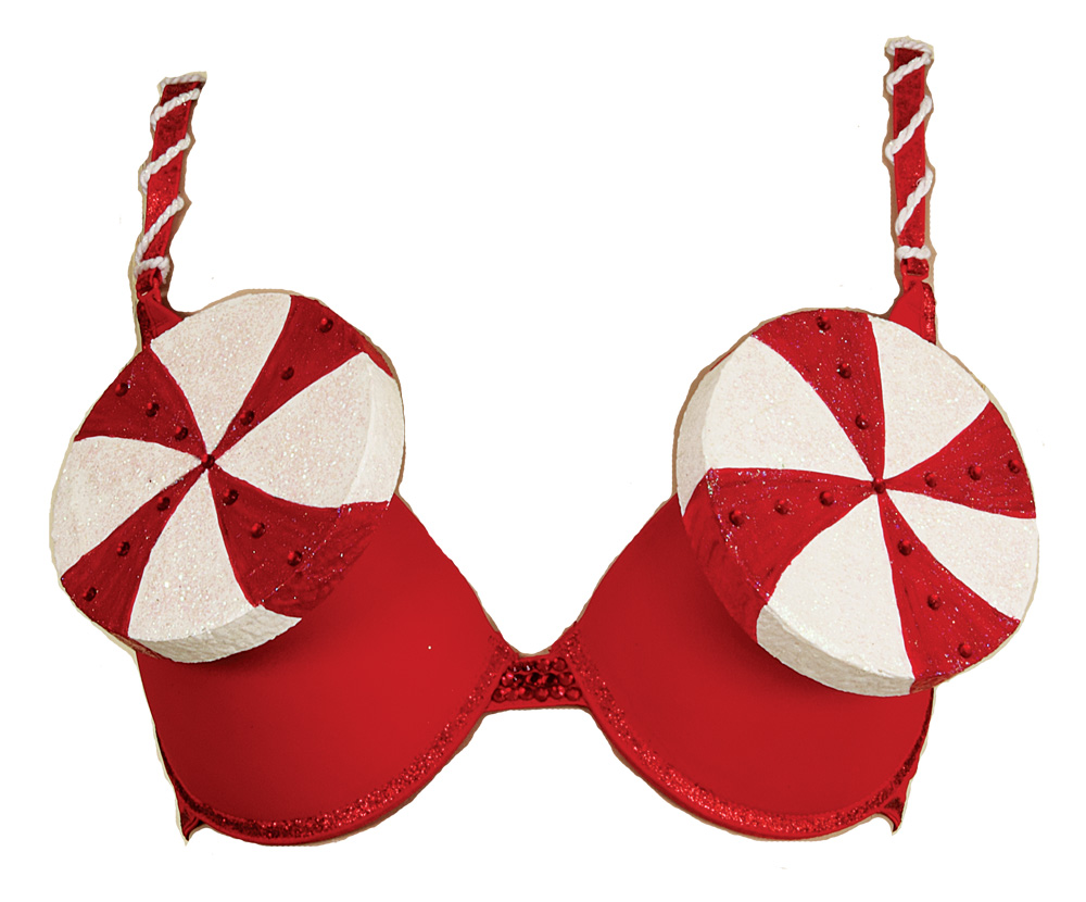 Lot Detail - Katy Perry California Gurls Promotion Worn Red Peppermint Bra