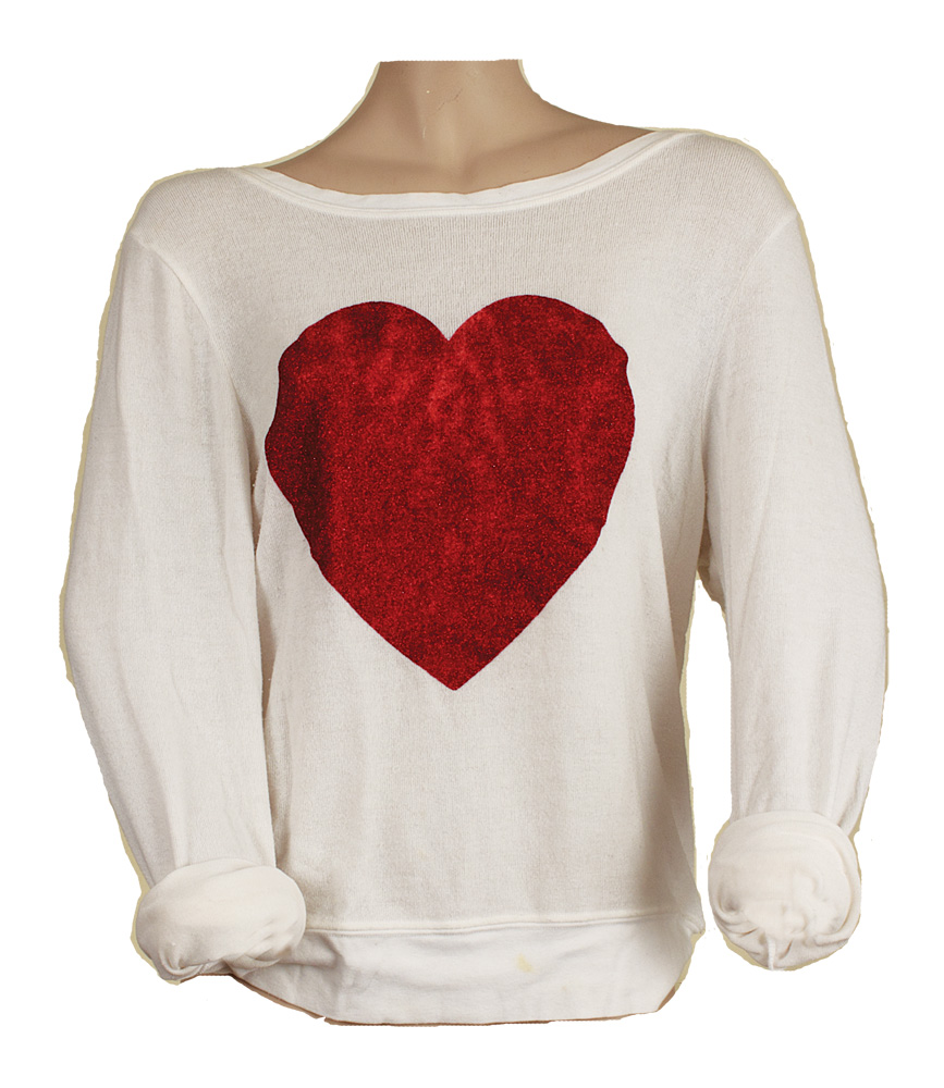 Energize Natur analogi Lot Detail - Taylor Swift Owned & Worn Wildfox Heart Sweater