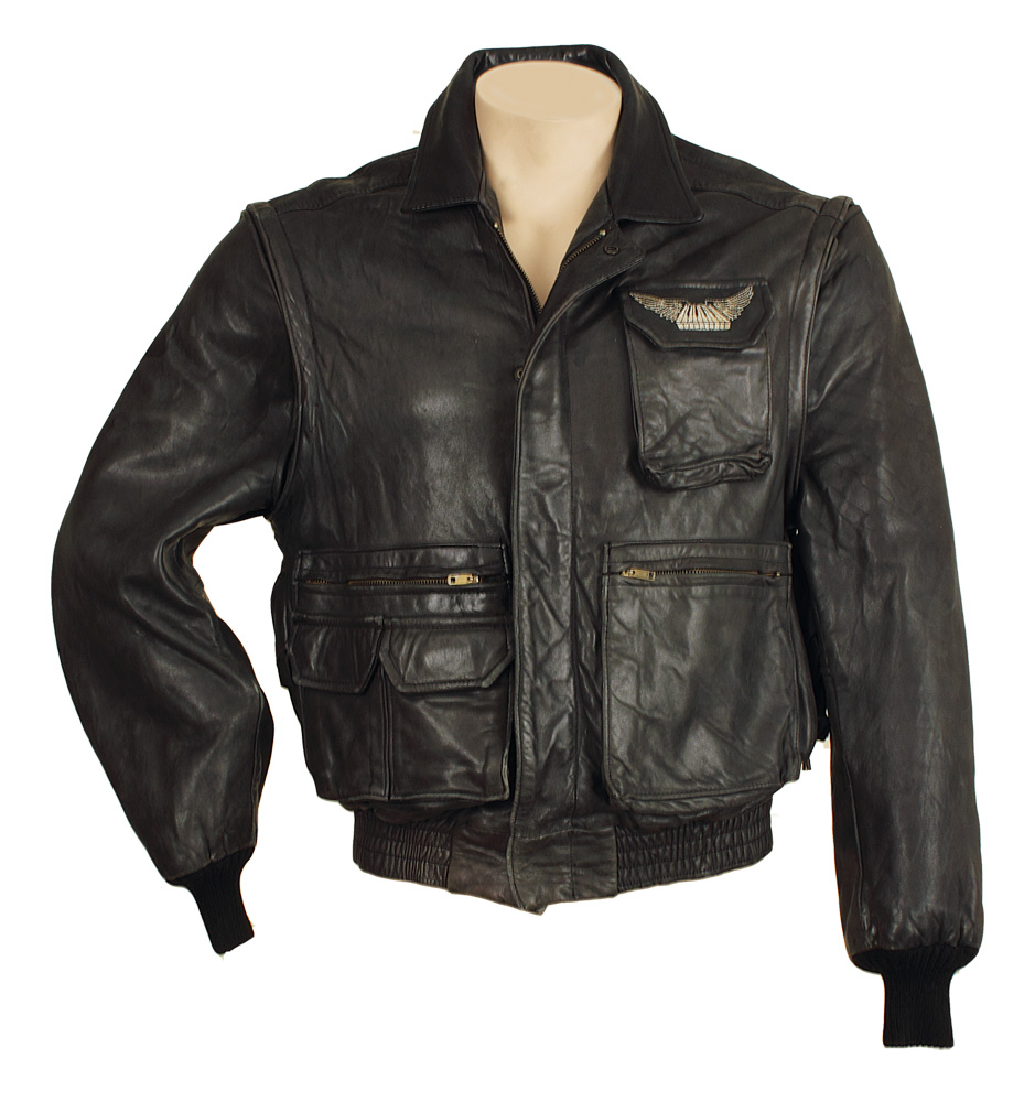 Lot Detail - Billy Joel Owned & Worn Brown Leather Aviator Tour Jacket