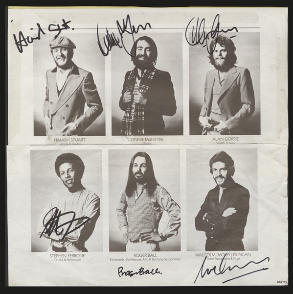 Average White Band Signed Card