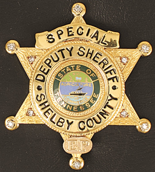 Lot Detail - Elvis Presley Owned Original Shelby County Special Deputy ...