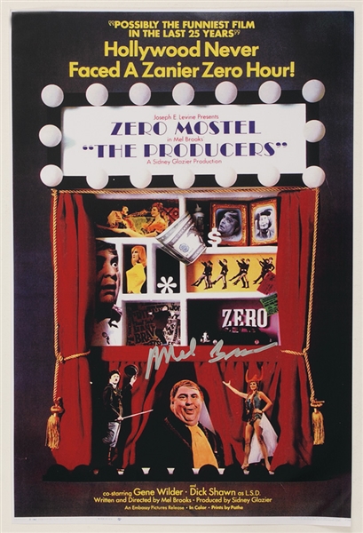 Mel Brooks Signed "The Producers" Poster Photograph