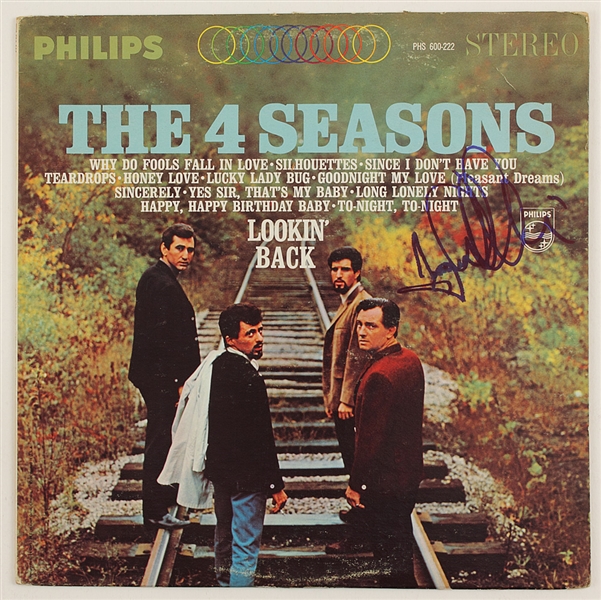 Frankie Valli Signed The 4 Seasons "Lookin Back" Album