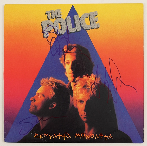 The Police Signed "Zenyatta Mondatta" Album