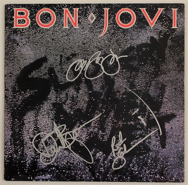 Bon Jovi Signed "Slippery When Wet" Album Cover