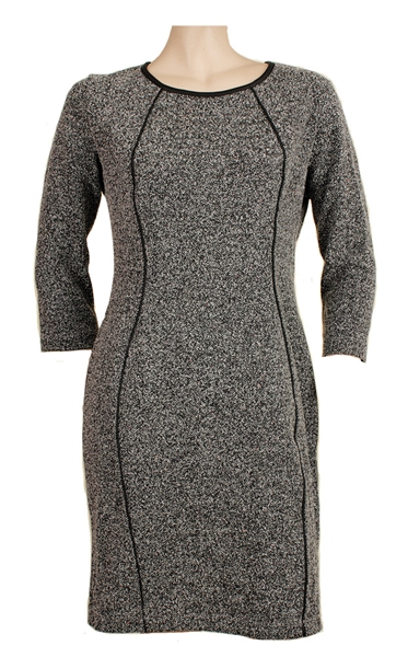 Lot Detail - Lana Del Ray Promotional Worn Black & Grey Dress