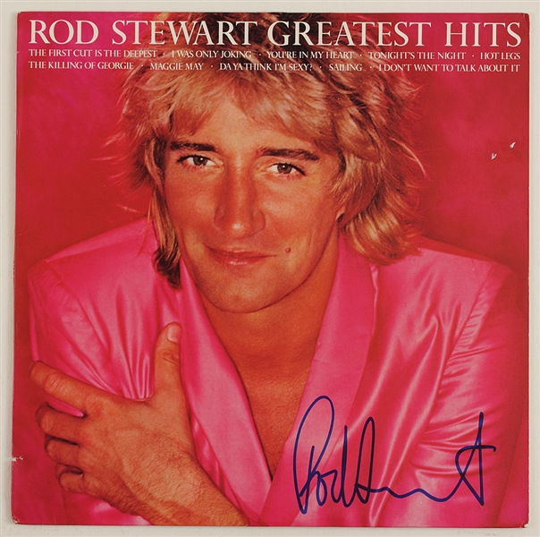 Rod Stewart Signed "Greatest Hits" Album