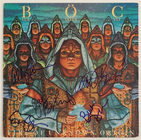 Blue Oyster Cult Signed "Fire of Unknown Origin" Album