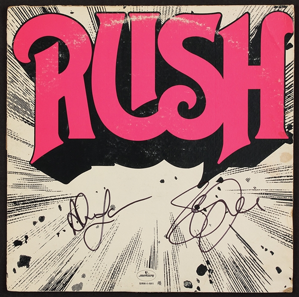 Rush Signed Album Cover