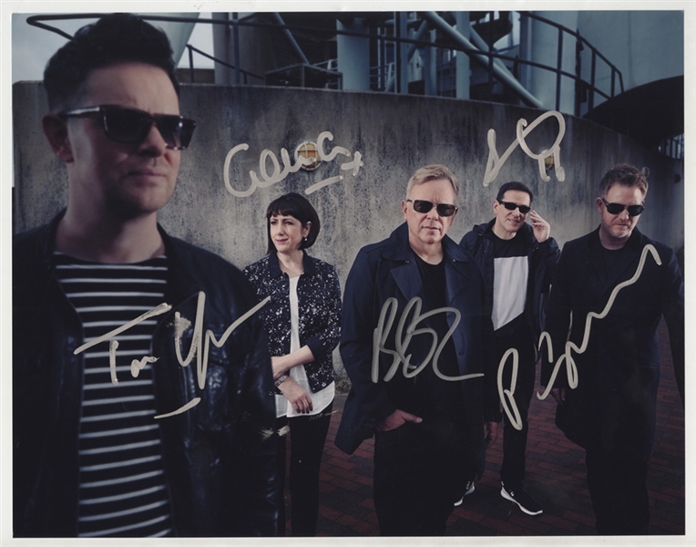 New Order Signed 11 x 14 Photograph