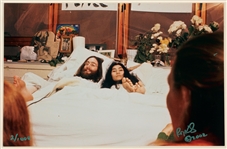 John Lennon & Yoko Ono 1969 Montreal Bed-In Limited Edition Original Print Signed by the Photographer