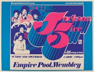 Jackson 5 Original Wembley Arena Concert Poster