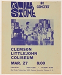 Sly & The Family Stone Original Clemson Littlejohn Coliseum Concert Poster From Sly Stones Personal Collection
