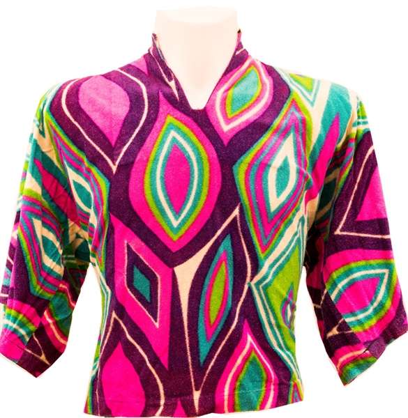Lot Detail - Tito Jackson Stage Worn Psychedelic Terry Cloth Tunic