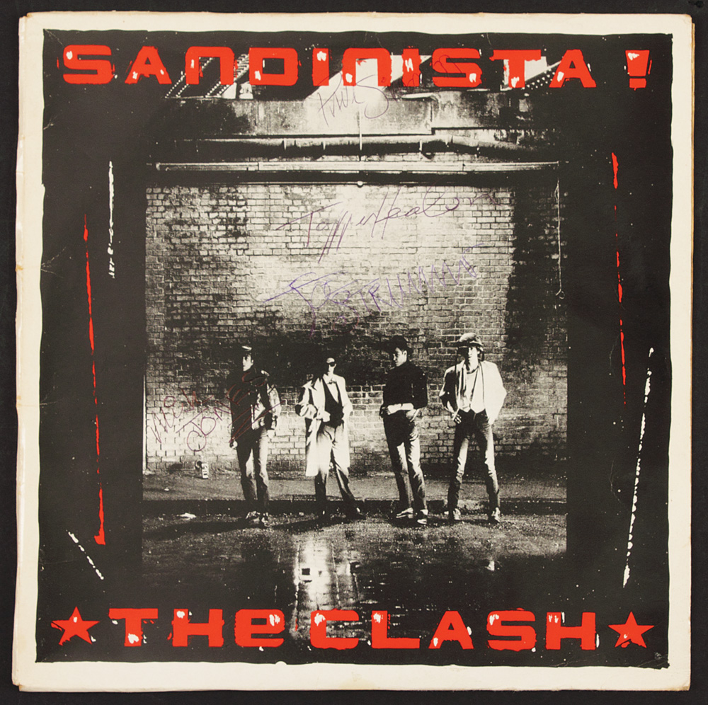 Lot Detail - The Clash Signed "Sandinista" Album Cover
