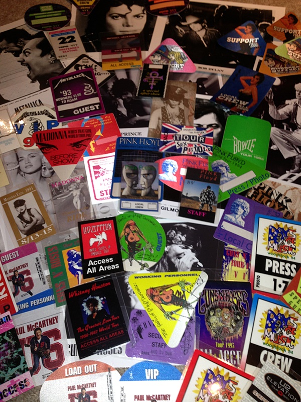 Lot Detail - Backstage Pass Archive of Over 500 Passes Featuring