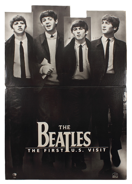 Beatles "First U.S. Visit" Oversized Promotional Apple Standee