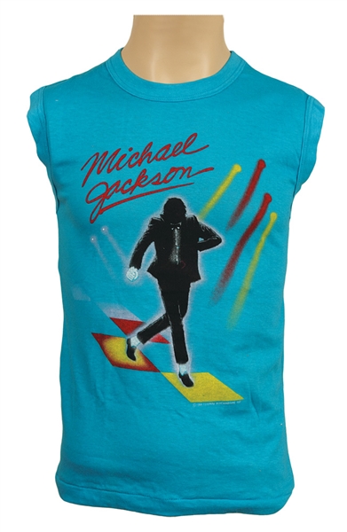 Michael Jackson Owned & Worn Victory Tour Sleeveless Shirt