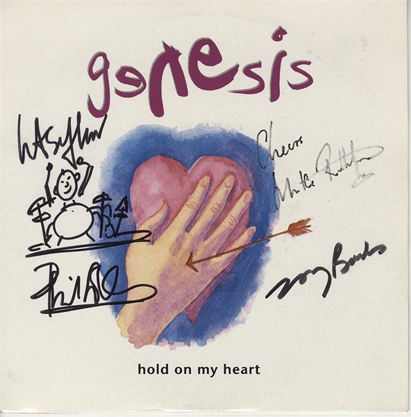 Genesis Signed "Hold On To My Heart" 45 Record