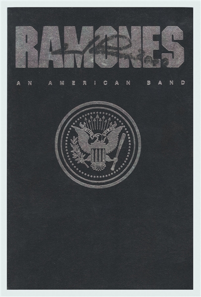 Joey Ramone Signed "Ramones, An American Band" Book