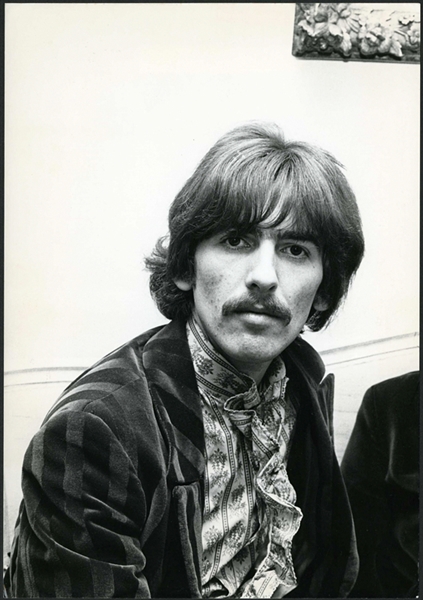 Beatles George Harrison 1967 "Sgt. Pepper" Launch Original Photograph