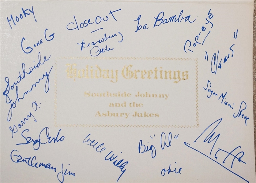 Southside Johnny and the Asbury Jukes Signed Original Christmas Card
