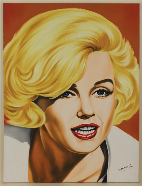 Marilyn Monroe Original Oil Painting Signed by Artist Monrock