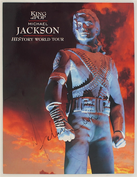 Michael Jackson Signed "HIStory World Tour" Concert Program