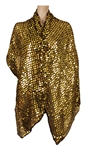 Madonna Owned and Worn  Jean-Paul Gaultier Large Gold Sequined Wrap