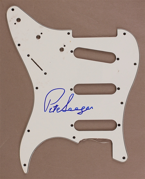 Pete Seeger Signed Pickguard