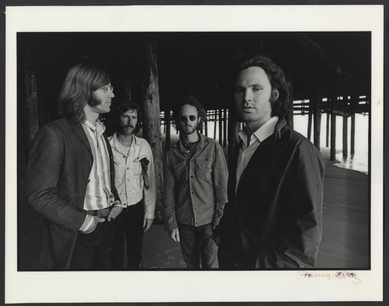 The Doors Original Henry Diltz Signed 14 x 11 Laminated Photograph