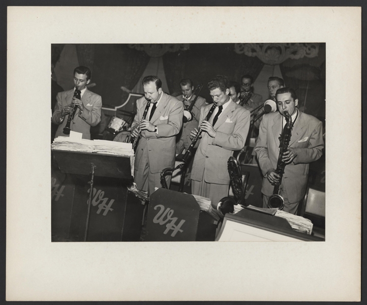Four Brothers Famous Sax Team Original William "POPSIE" Randolph Stamped Photograph