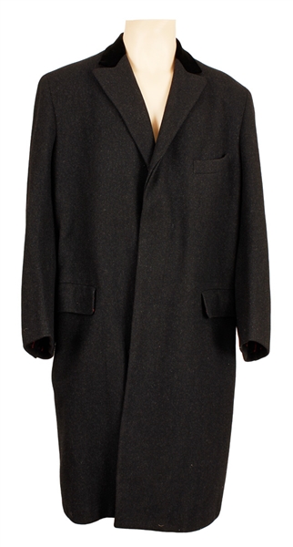 Michael Jackson Owned and Worn Black Overcoat