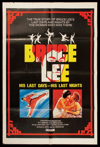 "Bruce Lee His Last Days - His Last Nights" Original Movie Poster