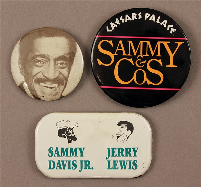 Sammy Davis Jr.s Personal Concert Pins Featuring Bill Cosby and Jerry Lewis