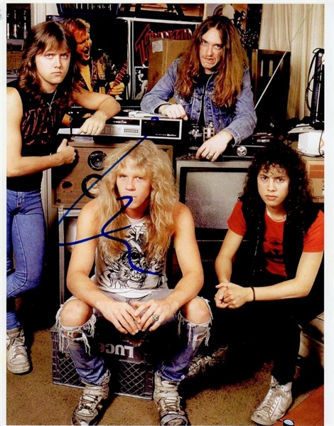 Metallica Lars Ulrich Signed Photograph