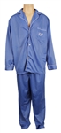 Elvis Presleys Owned & Worn Blue Pajamas with his Embroidered "EP" Initials