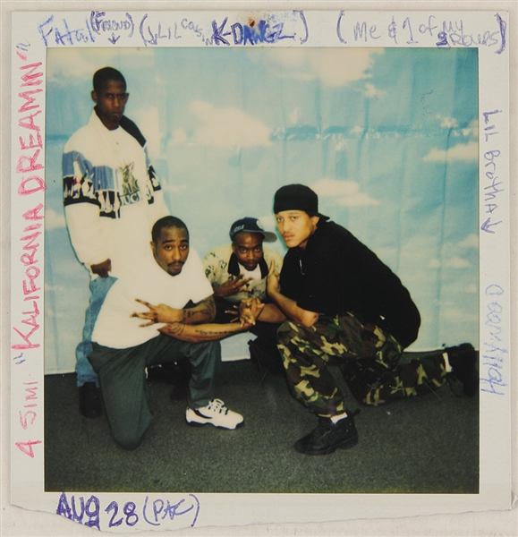 Tupac Shakur Signed & Inscribed Original Polaroid Photograph from Prison