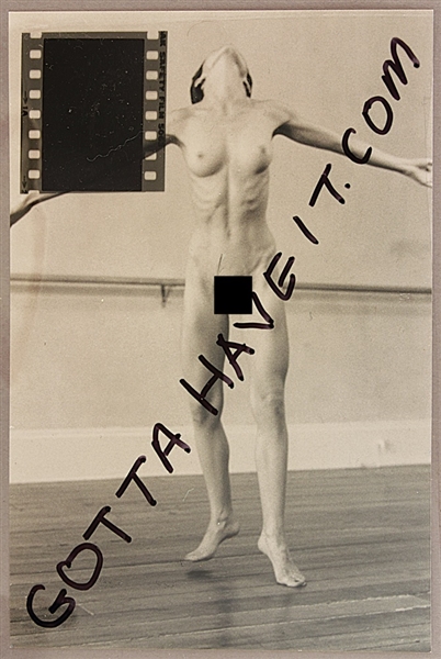 Madonna Never-Before-Seen Earliest Known Nude Photograph, Negative and Copyright