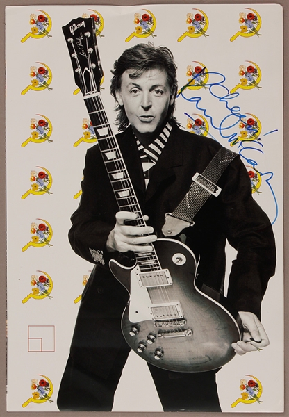 Paul McCartney Signed Concert Program Page