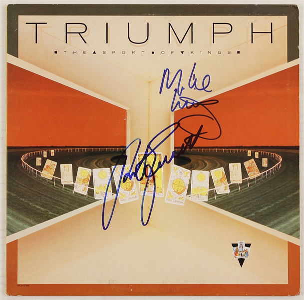 Triumph Rik Emmett and Mike Levine Signed "The Sport of Kings" Album