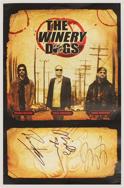 The Winery Dogs Signed Poster