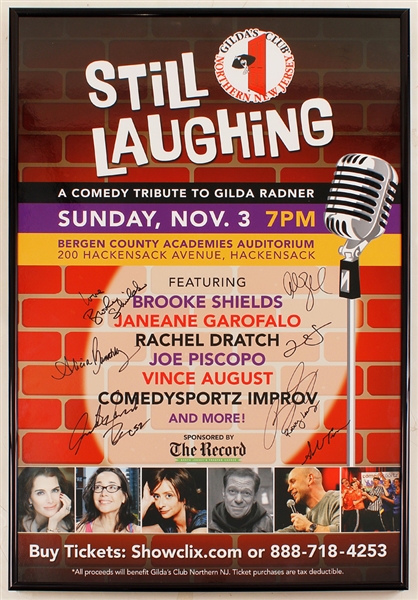 "Still Laughing" Gilda Radner Comedy Tribute Show Poster Signed by Performers