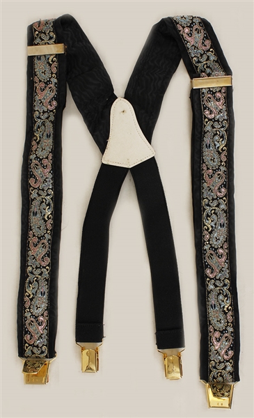 Michael Jackson Owned & Worn Paisley Suspenders