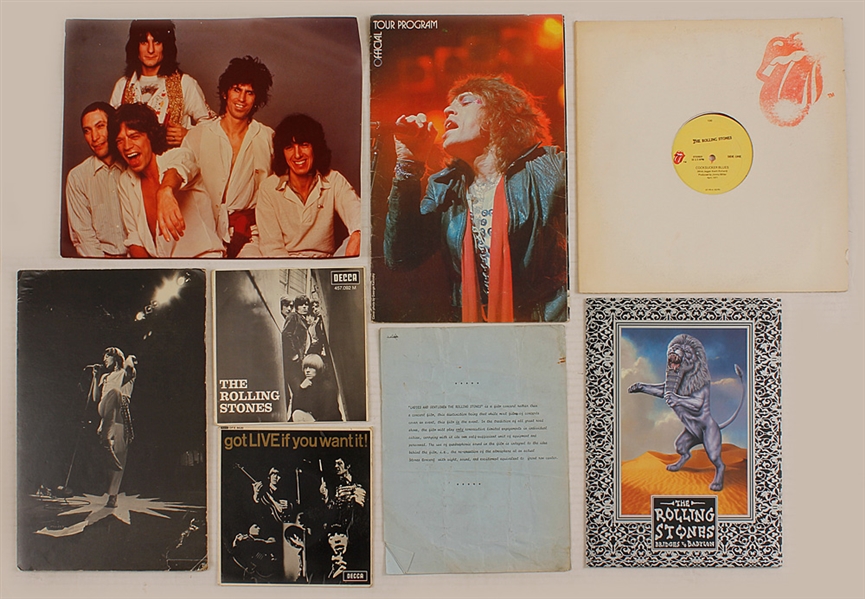 Rolling Stones Original Promotional Collection, Programs and Records