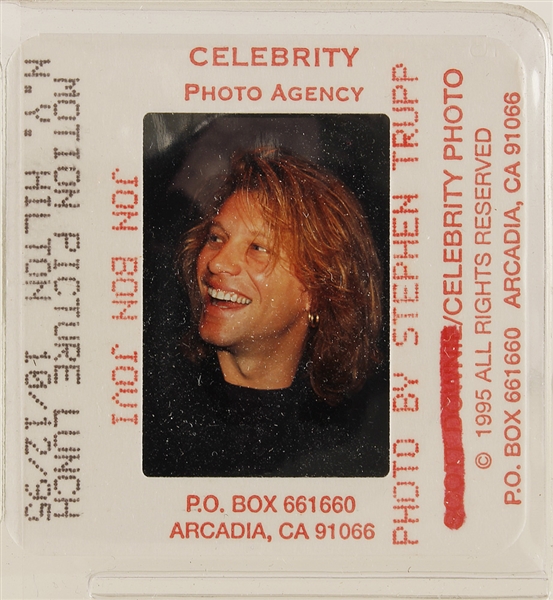 Large Collection of Jon Bon Jovi Orignal Color Slides
