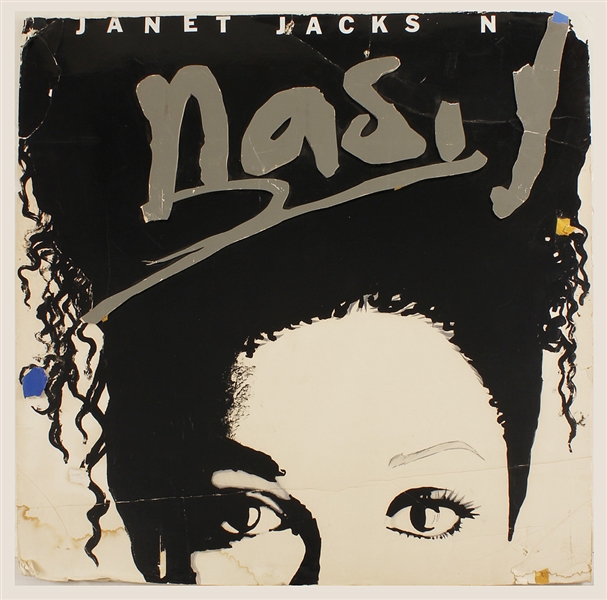 Janet Jackson "Nasty" Original Cardboard Promotion