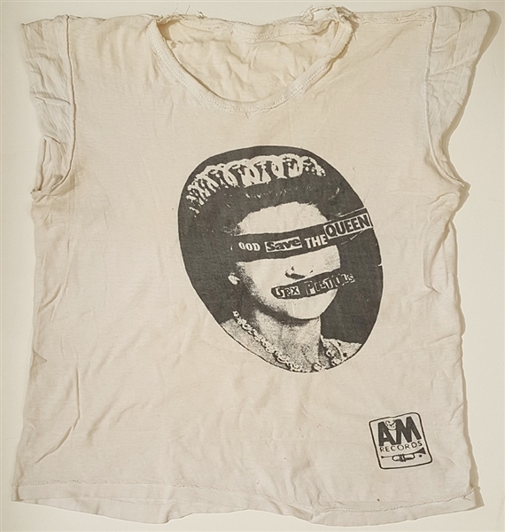 Sex Pistols Original 1977 "God Save The Queen" Promotional T-Shirt
